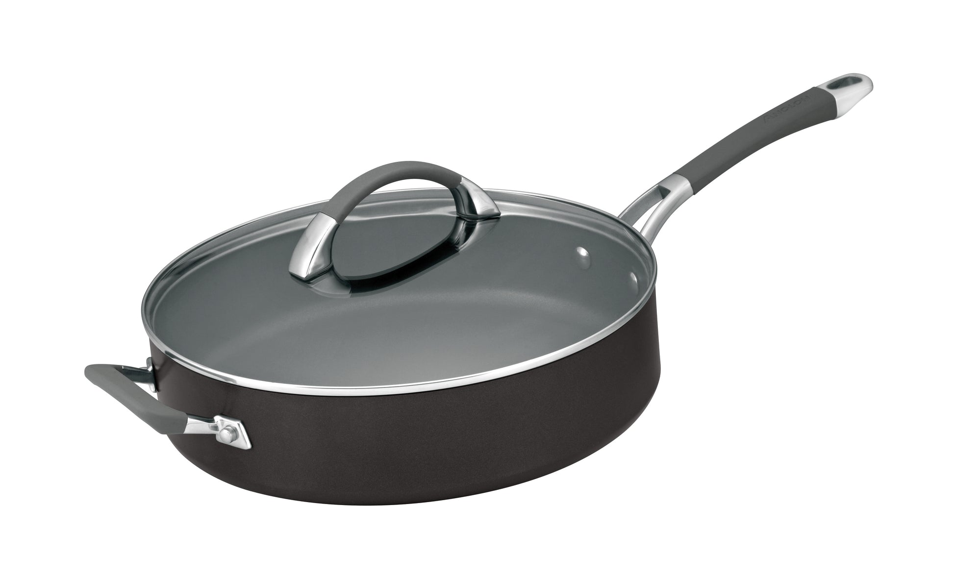 Anolon Endurance+ 30cm nonstick sauté pan with lid 4.7L hard anodised cookware
