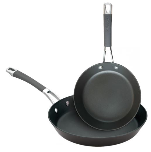 Anolon Endurance Plus Twin Pack Non-Stick Frypans 20cm and 26cm hard anodised cookware set