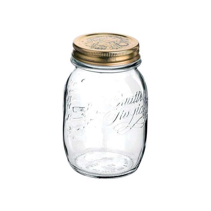 Bormioli Rocco Fido Glass Storage Jar 500ml Made in Italy