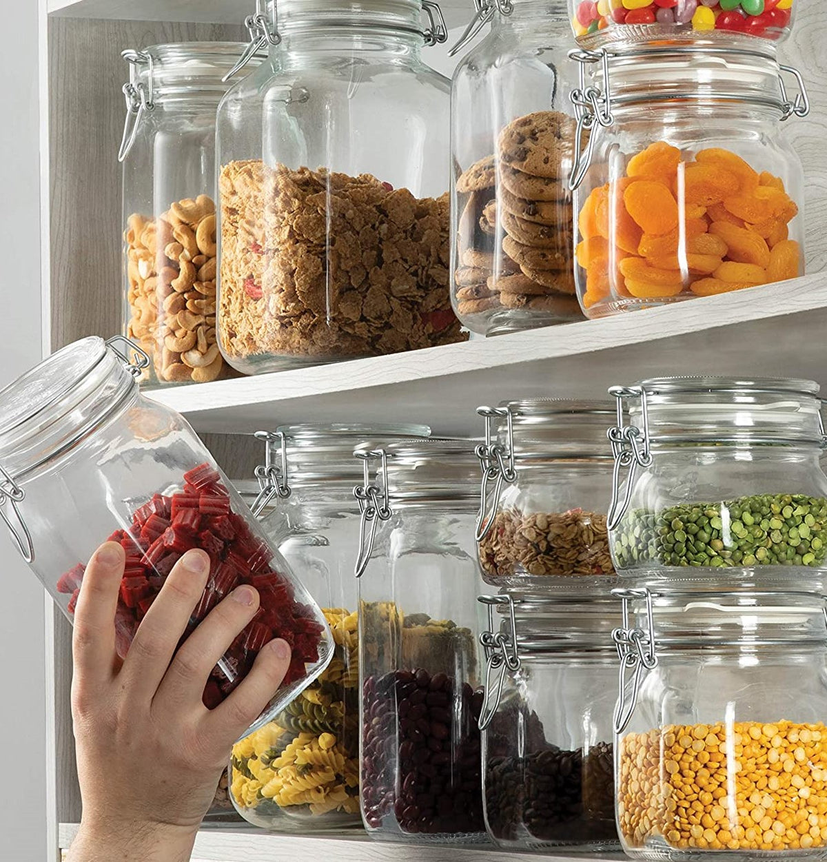 Bormioli Rocco Fido Glass Storage Jar 2L with Airtight Lid
