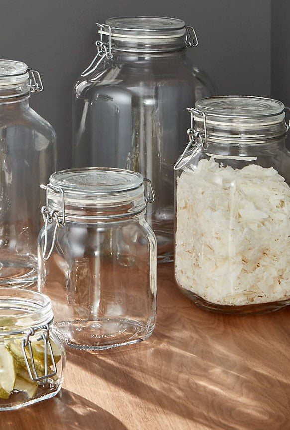 Bormioli Rocco Fido Glass Storage Jar 2L with Airtight Lid