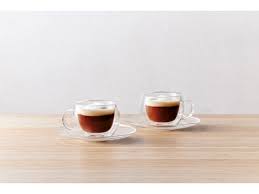 Maxwell and Williams Double Wall Cup and Saucer 80ml Set of 2 Pieces
