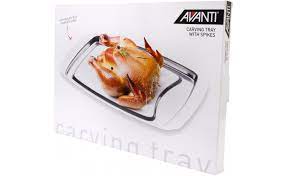 Avanti Carving Tray with Spikes Stainless Steel