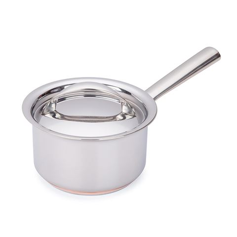Compact 14cm Essteele Per Vita saucepan ideal for sauces soups and milk boiling