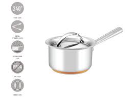 Lid of saucepan locking moisture and heat for better cooking results