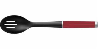 KitchenAid Non Stick Slotted Spoon Red