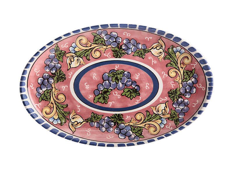 Maxwell & Williams Ceramica Salerno Oval Platter 40x26cm - Grapes