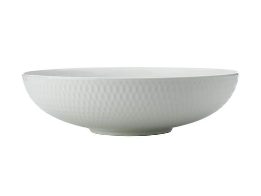 Maxwell & Williams White Basics Diamonds Round Serving Bowl 28cm in white porcelain