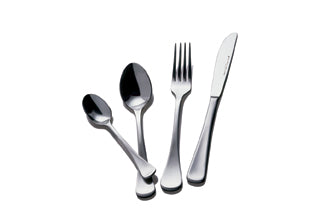 Maxwell & Williams Cosmopolitan Cutlery Set 16 Piece stainless steel flatware for four place settings with polished finish.