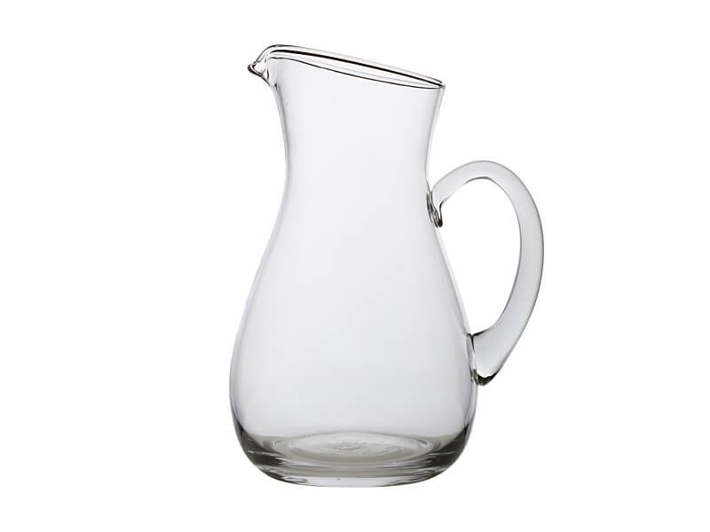 Maxwell & Williams Diamante Water Jug side view with classic glass design