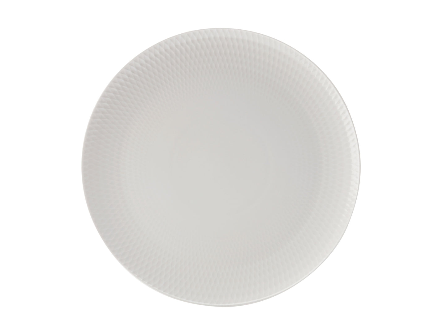 Maxwell & Williams Diamonds Charger Plate 30cm white porcelain dining plate