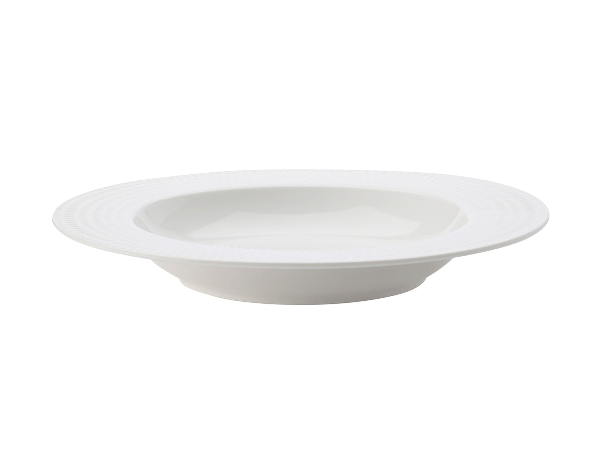 Maxwell & Williams Diamonds Rim Soup Bowl 22.5cm porcelain bowl