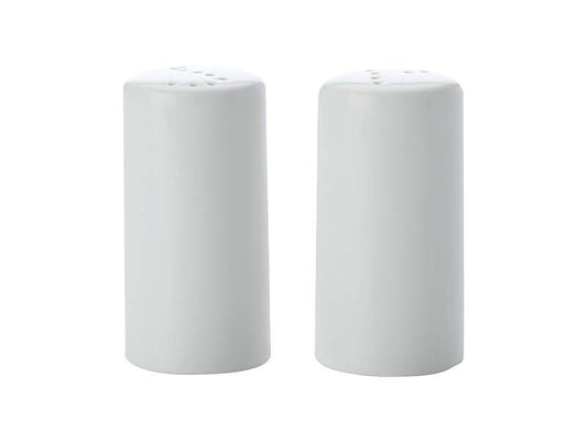 Maxwell & Williams White Basics Cylinder Salt & Pepper Set for dining table