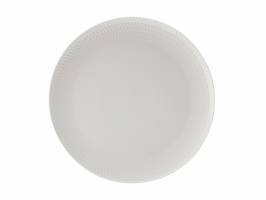 Maxwell & Williams white porcelain round platter on elegant dining table setting