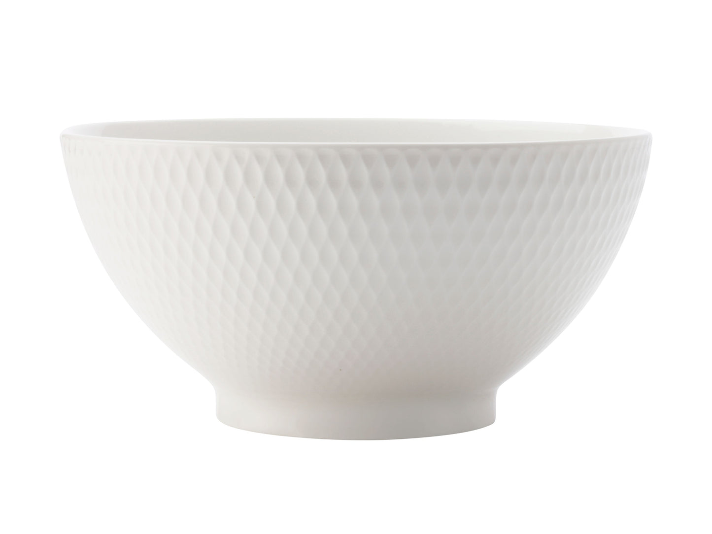 Maxwell & Williams White Basics Diamonds Noodle Rice Bowl 18cm