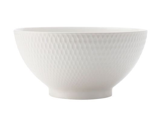 Maxwell & Williams White Basics Diamonds Noodle Rice Bowl 18cm