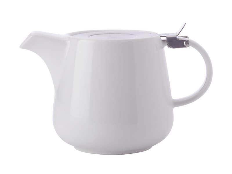 Maxwell & Williams White Basics Infuser Teapot 1.2L with elegant white design