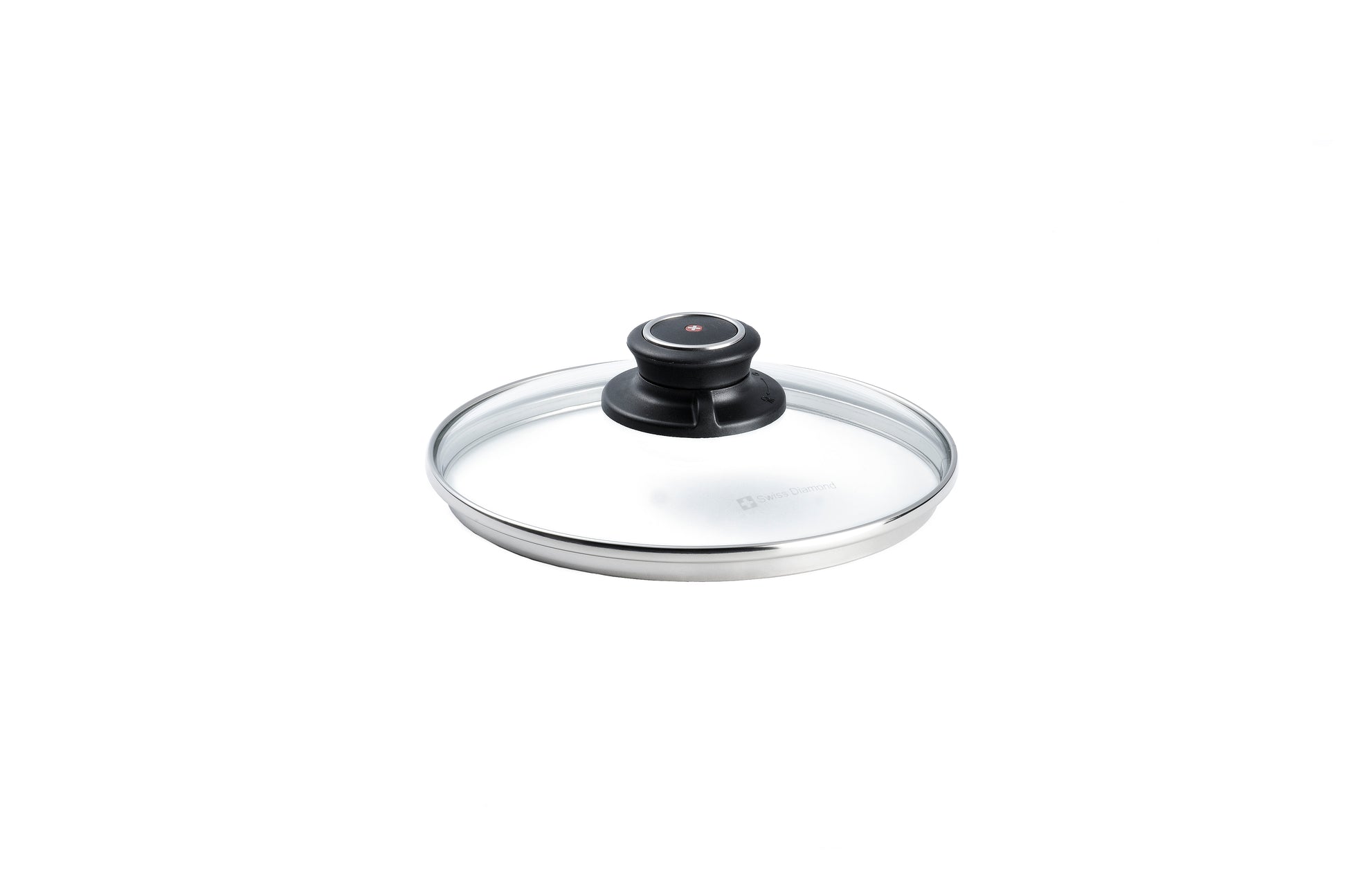 Swiss Diamond Glass Lid 18cm heat-tempered glass lid with steam vent