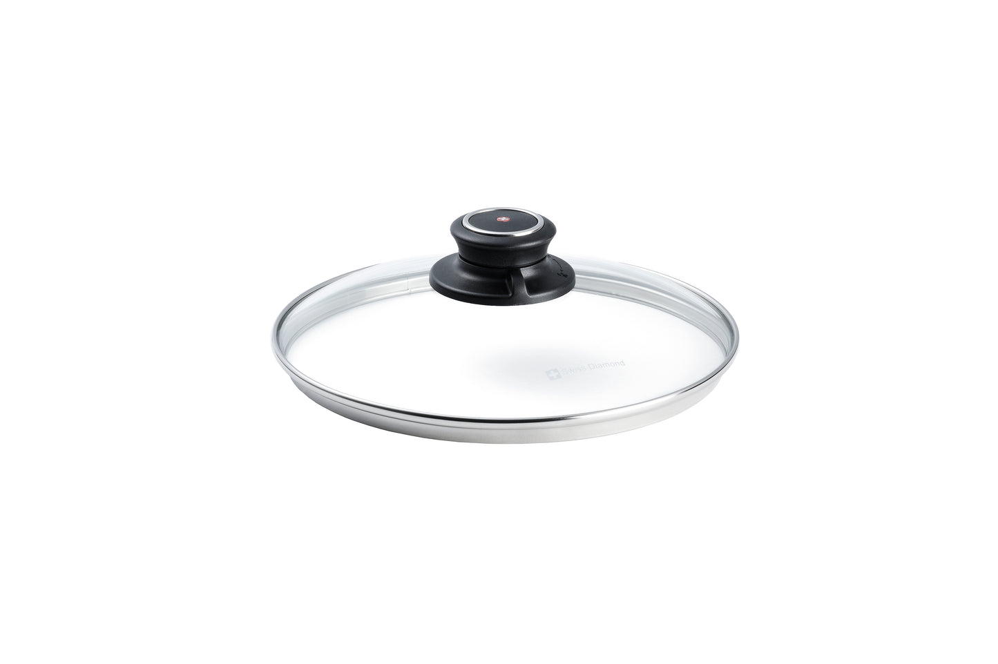 Swiss Diamond 20cm Glass Lid with Tempered Glass and Steam Vent
