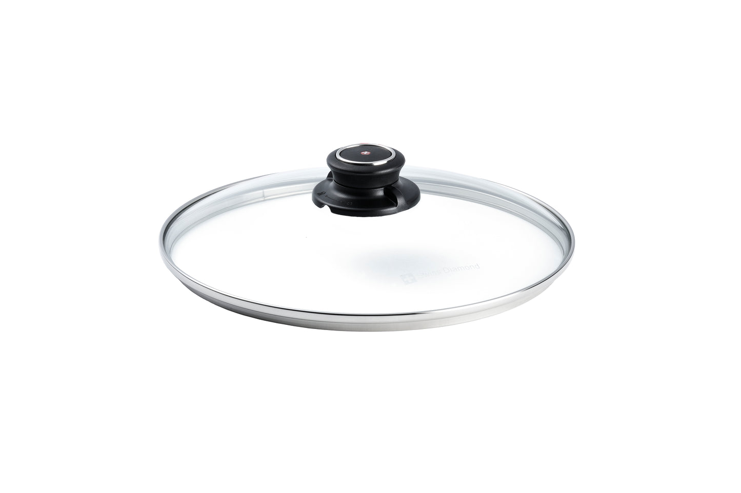 Swiss Diamond Tempered Glass Lid 24cm with Knob