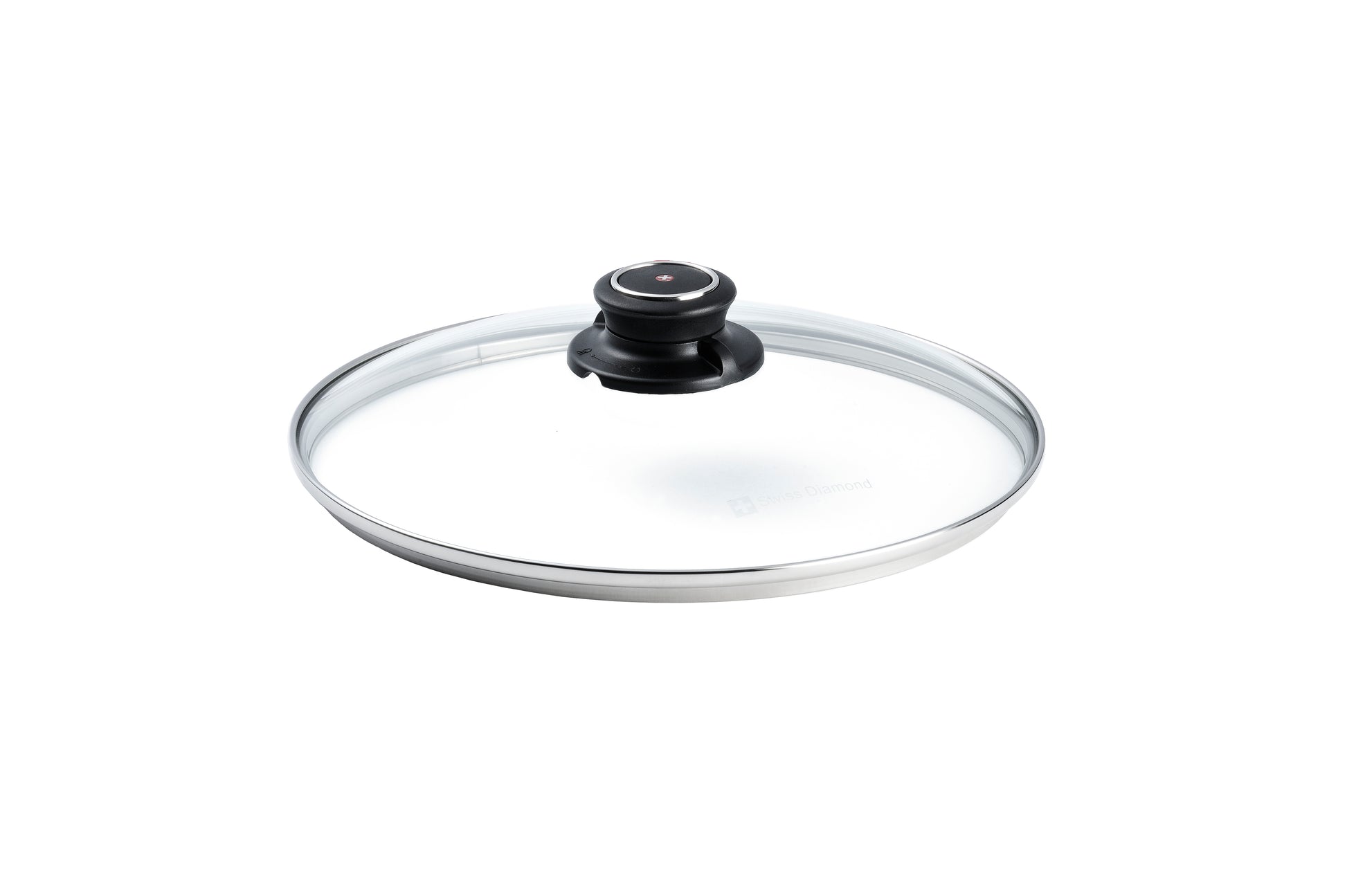Swiss Diamond Tempered Glass Lid 24cm with Knob