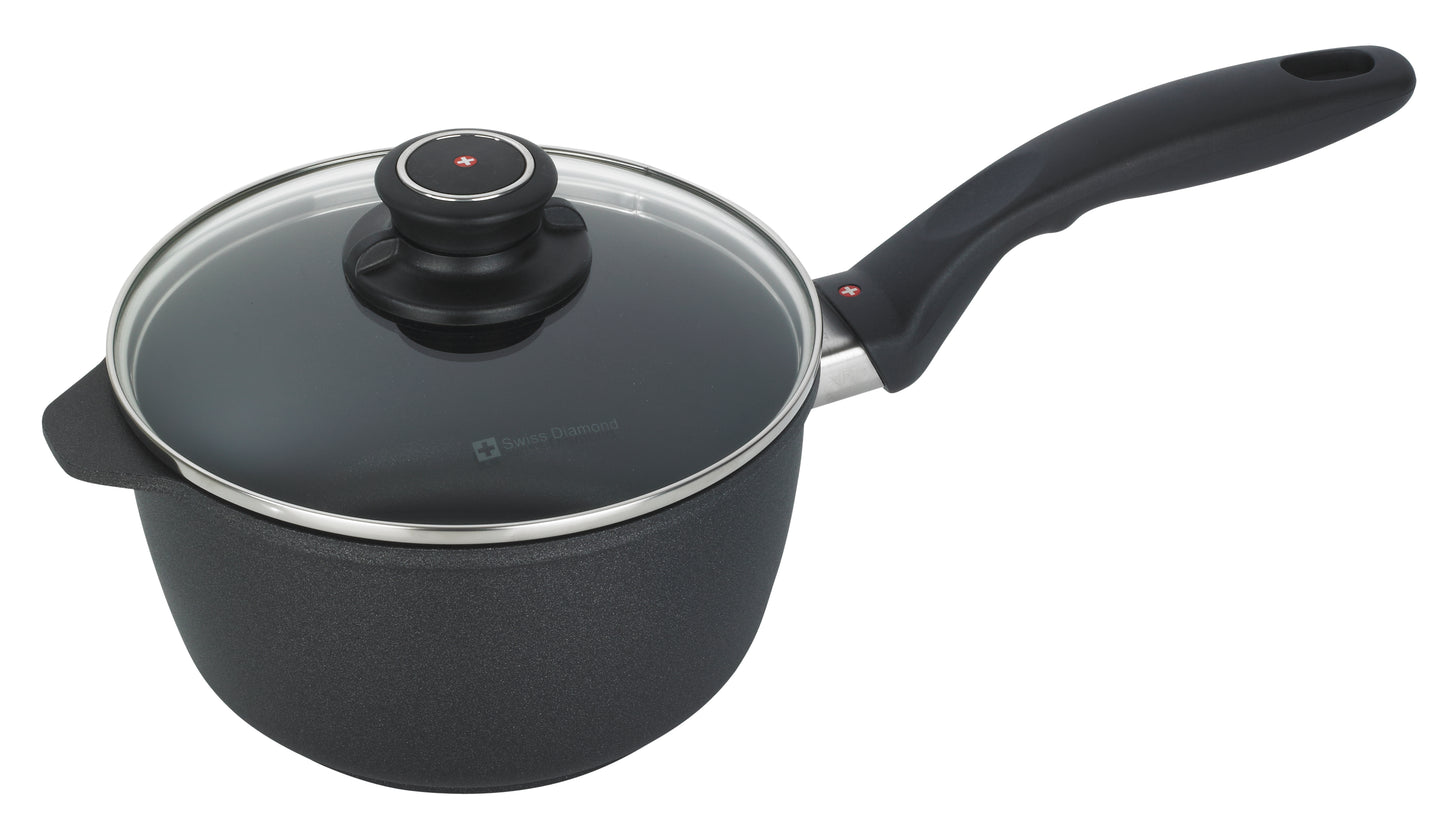Swiss Diamond Non-Stick Induction Saucepan 18cm