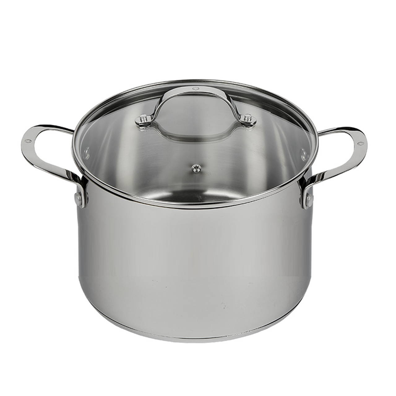 Swiss Diamond Premium Steel Stock Pot 24x17cm 7.5L stainless steel cookware