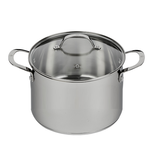 Swiss Diamond Premium Steel Stock Pot 24x17cm 7.5L stainless steel cookware
