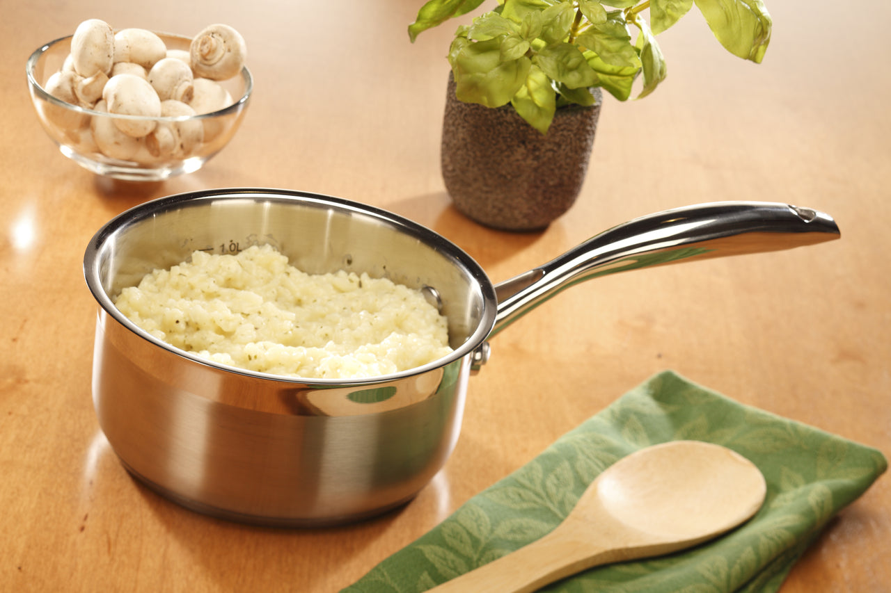 Swiss Diamond stainless steel saucepan set ideal for boiling, simmering and cooking