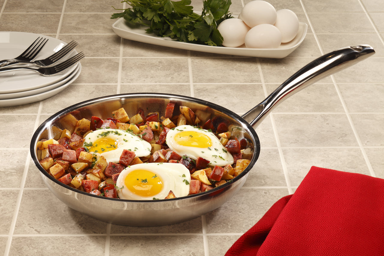 Swiss Diamond Premium Steel Fry Pan 24cm for cooking and frying