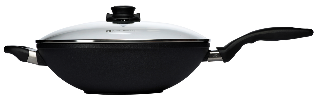 Swiss Diamond XD wok 32cm 5L induction compatible frying wok pan