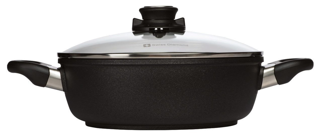 Swiss Diamond 24cm deep casserole 3L premium non-stick cooking pot
