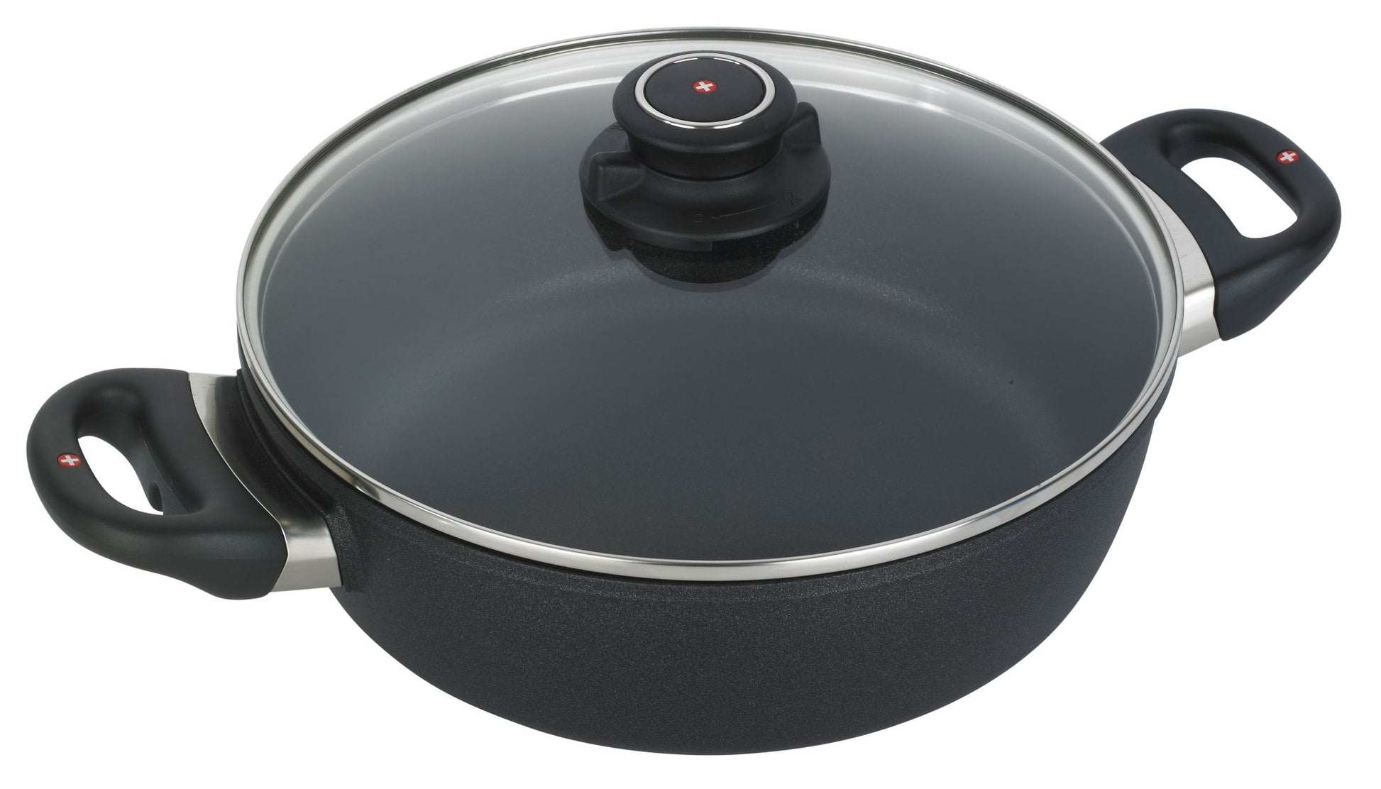 Swiss Diamond XD Deep Casserole 24cm 3L non-stick cookware with lid