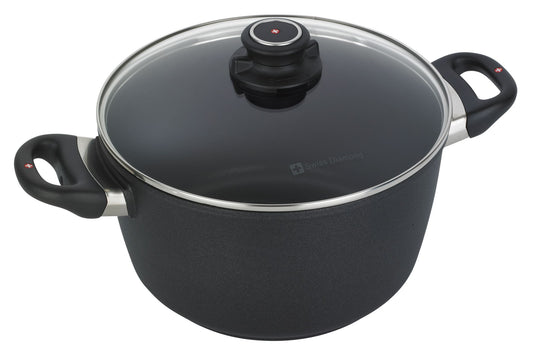 Swiss Diamond XD Deep Casserole 24cm 5.2L non-stick cooking pot with lid
