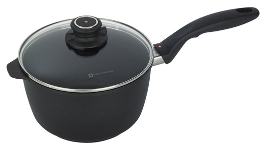 Swiss Diamond XD 20cm 3L saucepan with glass lid and ergonomic handle