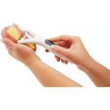 Ergonomic handle of the Zyliss Y Shape Swivel Vegetable Peeler for comfortable grip