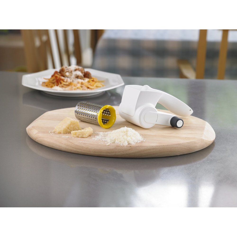 Zyliss Rotary Grater Fine handheld cheese grater for easy food preparation