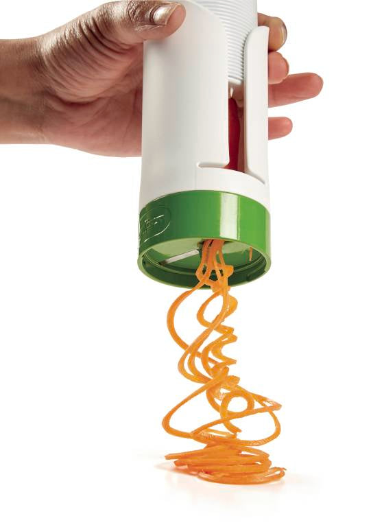 Zyliss vegetable spiralizer kitchen tool for making spiral cuts and vegetable noodles
